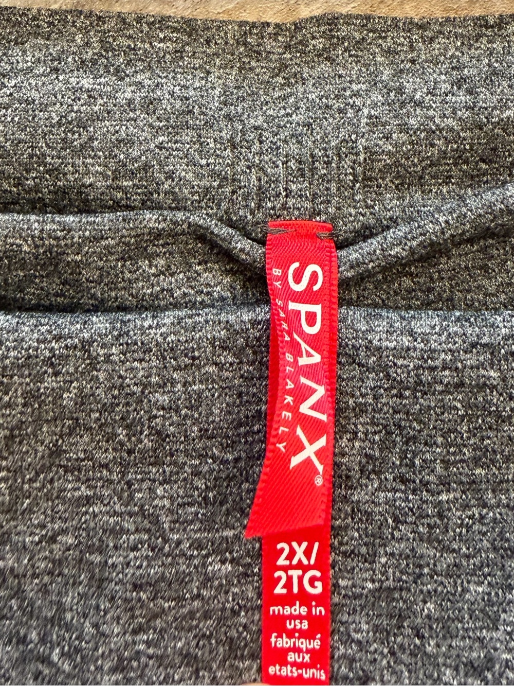 Spanx Heathered Grey High Waisted Seamless Leggings Size 2X - Picture 3 of 5